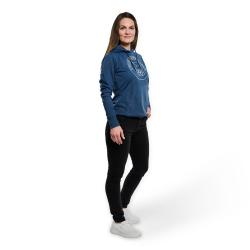 Alpine Pro JOHNSONA dámská modrá bavlněná mikina