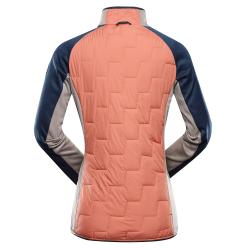 Alpine Pro JORWA dámská mikina ORANŽOVÁ / ČERVENÁ