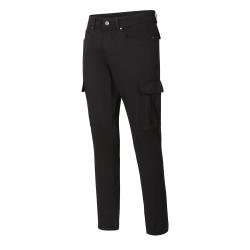 Alpine Pro KALL pánské černé bavlněné kalhoty