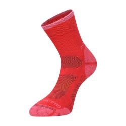 Alpine Pro KEROWE červená antibakteriálne ponožky
