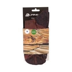 Alpine Pro KEROWE antibakteriálne ponožky NEUTRÁLNE / ZEMITÉ