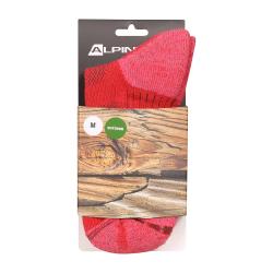 Alpine Pro KEROWE červená antibakteriální ponožky