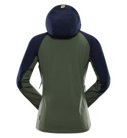 Alpine Pro LANCA dámská zelená softshellová bunda s membránou