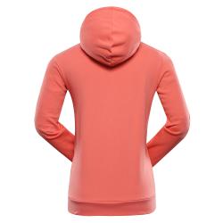 Alpine Pro LOKKA dámska červená bavlnená mikina