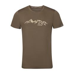 Alpine Pro LYOR pánské funkční triko NEUTRÁLNÍ / ZEMITÁ