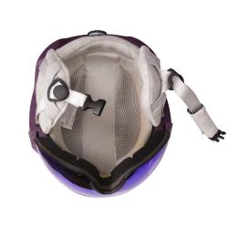 Alpine Pro MARGE fialová lyžařská helma se štítem