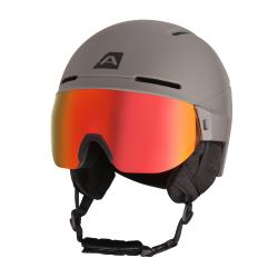 Alpine Pro MARGE zelená lyžiarska prilba so štítom