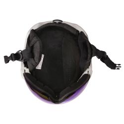 Alpine Pro MARGE šedá lyžařská helma se štítem