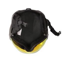 Alpine Pro MARGE zelená lyžařská helma se štítem