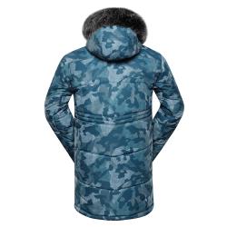 Alpine Pro MOLID MJCY556683PB pánská zimní zelená bunda s membránou