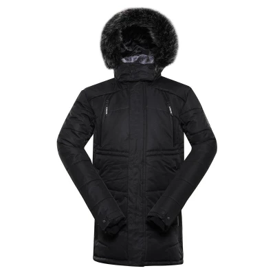 Alpine Pro MOLID MJCY556990 pánská černá bunda s membránou ptx zimní + šátek Kilpi Alpine Pro MOLID MJCY556990 pánská černá bunda s membránou ptx zimní + šátek Kilpi