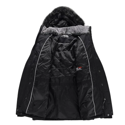Alpine Pro MOLID MJCY556990 pánská černá bunda s membránou ptx zimní + šátek Kilpi