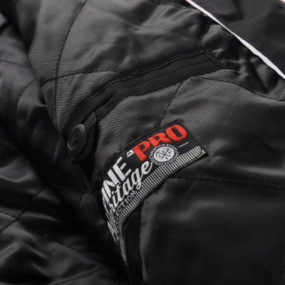Alpine Pro MOLID MJCY556990 pánská černá bunda s membránou ptx zimní + šátek Kilpi