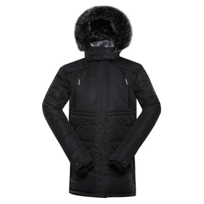 Alpine Pro MOLID MJCY556990 pánská černá bunda s membránou ptx zimní POUZE XS (VÝPRODEJ)