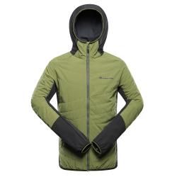 Alpine Pro MORGEN zelená pánská zateplená bunda s úpravou dwr
