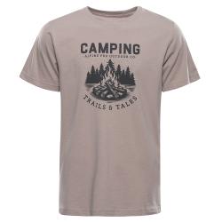 Alpine Pro MOROL pánske bavlnené tričko NEUTRÁLNE / ZEMITÉ