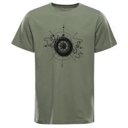 Alpine Pro MOROL pánske zelené bavlnené tričko