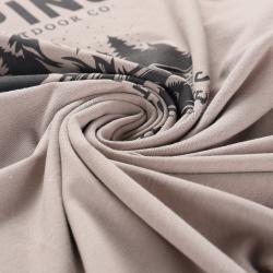 Alpine Pro MOROL pánské bavlněné triko NEUTRÁLNÍ / ZEMITÁ