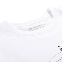 Alpine Pro MOROL pánské bílé bavlněné triko