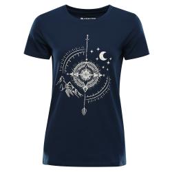 Alpine Pro MOROLA dámske modré bavlnené tričko Alpine Pro MOROLA dámske modré bavlnené tričko