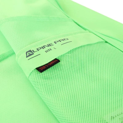 Alpine Pro MULT pánská zelená softshellová bunda s membránou