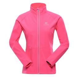 Alpine Pro MULTA dámská růžová softshellová bunda s membránou