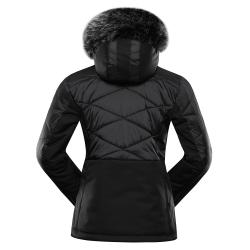 Alpine Pro NADDRA dámská černá lyžařská bunda s membránou