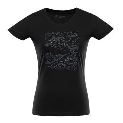 Alpine Pro NEGA 2 dámské černé rychleschnoucí triko