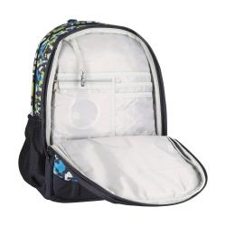 Alpine Pro NERAX dětský modrý školní batoh se svítícím logem 25l