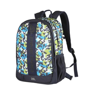 Alpine Pro NERAX dětský modrý školní batoh se svítícím logem 25l