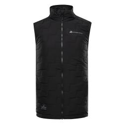 Alpine Pro NERC pánská černá vesta s merino výplní