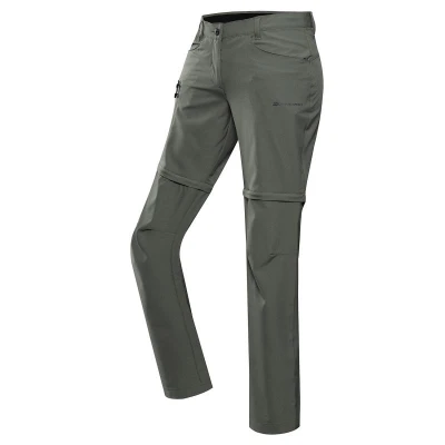 Alpine Pro NESCA 2 dámské zelené rychloschnoucí kalhoty Alpine Pro NESCA 2 dámské zelené rychloschnoucí kalhoty