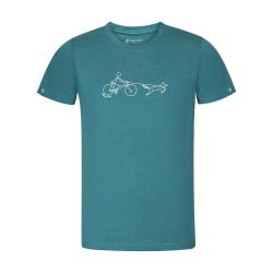 Alpine Pro NOGER pánské zelené triko z nemačkavého materiálu