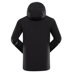 Alpine Pro NOREM 2 černá pánská nepromokavá bunda s ptx membránou - jaro/podzim