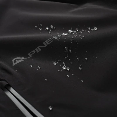 Alpine Pro NOREM 2 černá pánská nepromokavá bunda s ptx membránou - jaro/podzim