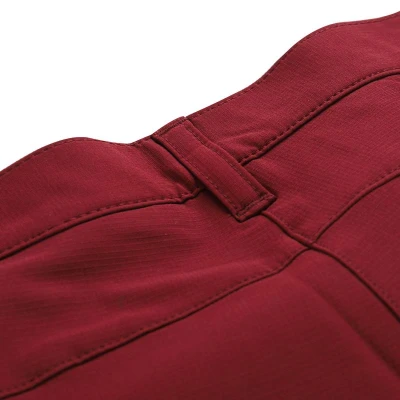 Alpine Pro NUTTA dámské červené softshellové kalhoty softshell