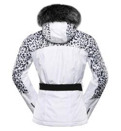 Alpine Pro OLADA dámská bílá lyžařská bunda s membránou ptx POUZE M-Lady (širší) (VÝPRODEJ)