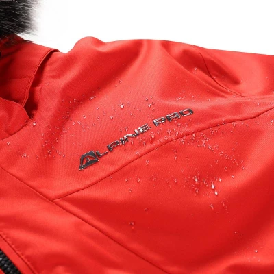 Alpine Pro OLADA dámská červená lyžařská bunda s membránou ptx