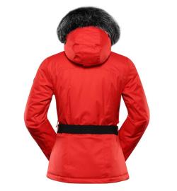 Alpine Pro OLADA dámská červená lyžařská bunda s membránou ptx POUZE S-Lady (širší) (VÝPRODEJ)