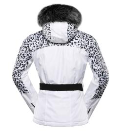 Alpine Pro OLADA dámská bílá lyžařská bunda s membránou ptx