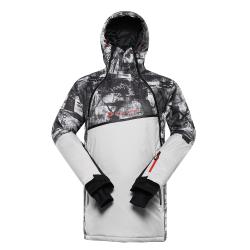 Alpine Pro OMEQ pánská šedá lyžařská bunda s membránou ptx