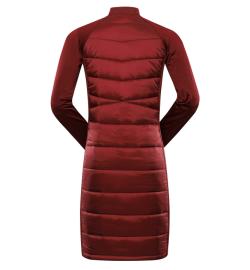 Alpine Pro OMERA dámské červené hi-therm šaty