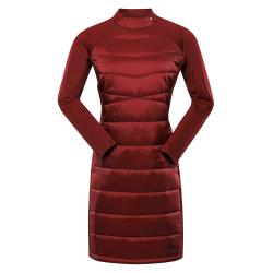 Alpine Pro OMERA dámské červené hi-therm šaty