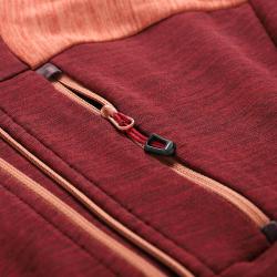 Alpine Pro ONNECA 3 dámská rychleschnoucí mikina ORANŽOVÁ / ČERVENÁ