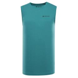 Alpine Pro QARET pánské zelené rychleschnoucí tílko