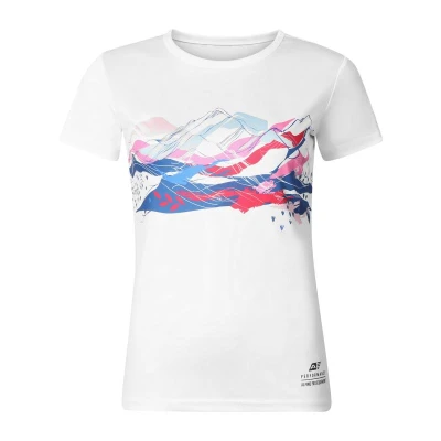 Alpine Pro QUATRA 2 dámské bílé sportovní triko Alpine Pro QUATRA 2 dámské bílé sportovní triko