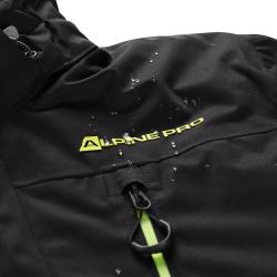 Alpine Pro REAM pánská černá lyžařská bunda s membránou ptx