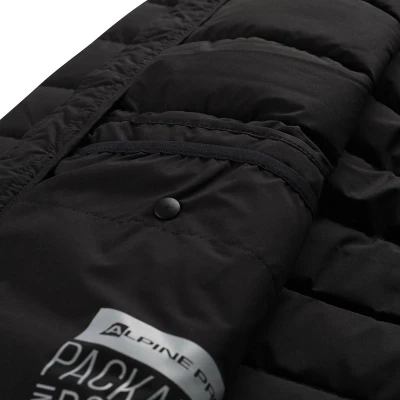 Alpine Pro RETER černá pánská péřová bunda jaro/podzim