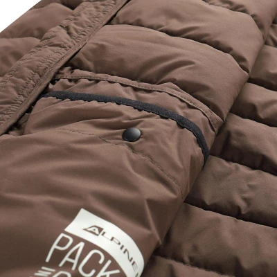 Alpine Pro RETER pánská hnědá péřová bunda