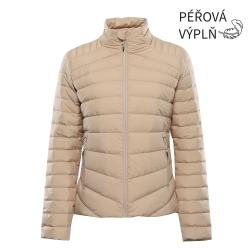 Alpine Pro RETERA dámska páperová bunda NEUTRÁLNA / ZEMITÁ